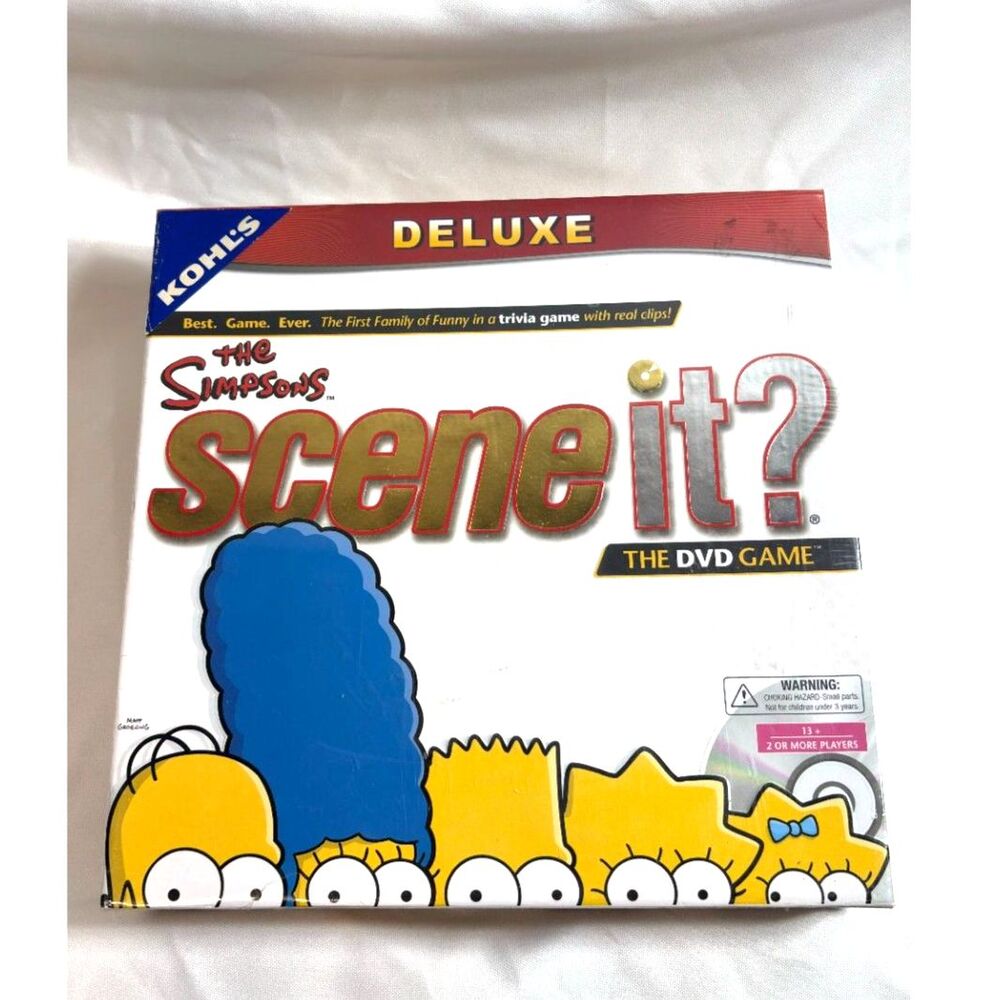 The Simpsons Deluxe Edition DVD Trivia Board Game Sealed in Plastic 2009
